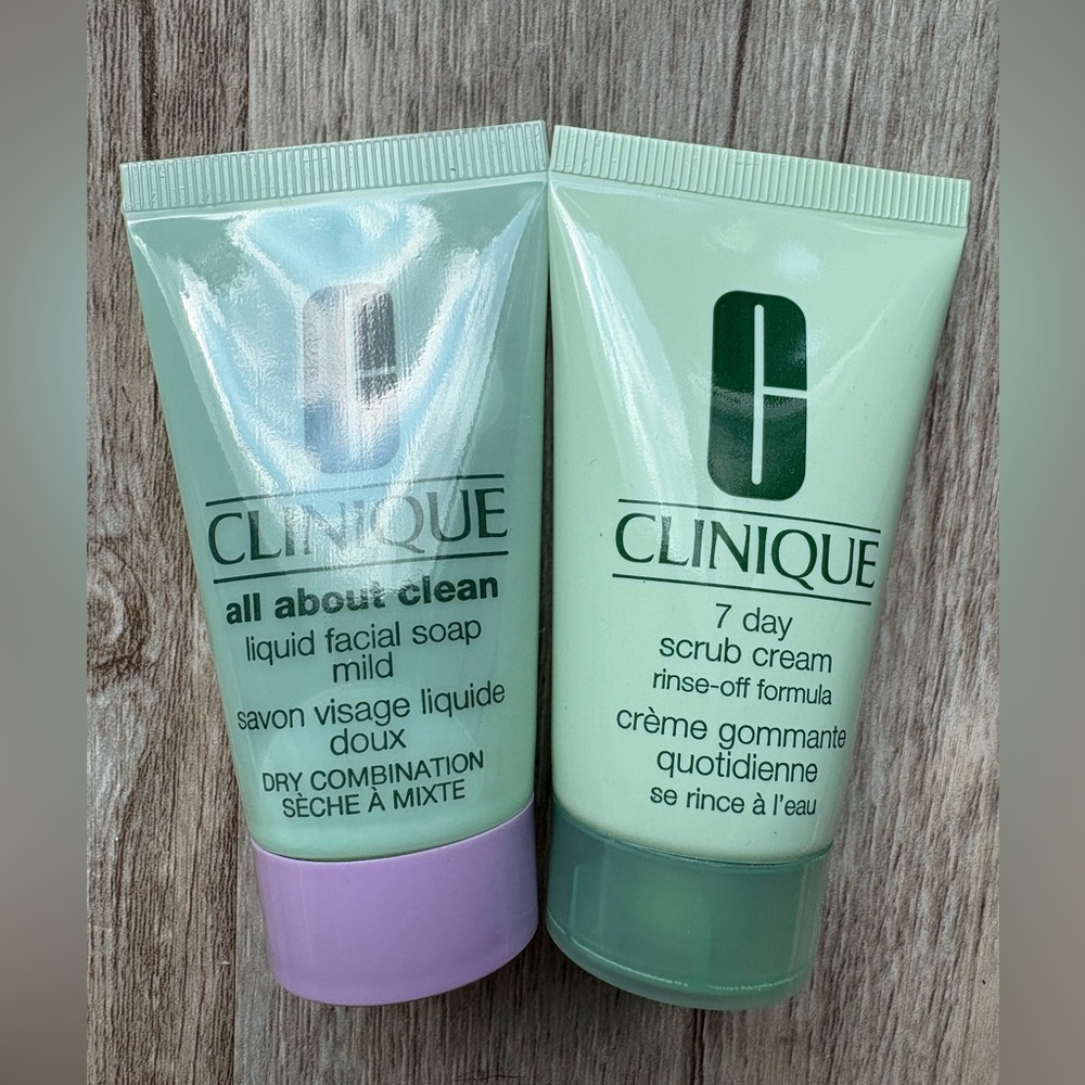 Clinique 7 Day Scrub Facial Cleansers & All About Clean Facial Soap Mild